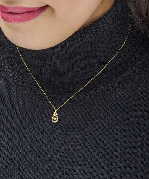 Samantha Tiara「K18 YG Infinity Love Knot スウィングルネックレス」|ネックレス|