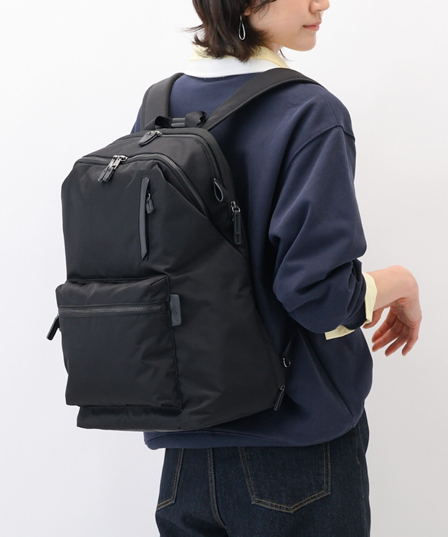 W&.Day/Night「W&.Day/Night ポッケス ハグリュック B4サイズ 15.6インチPC収納 20213」|リュック|