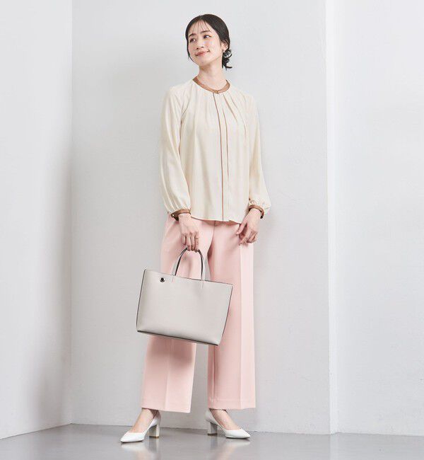 UNITED ARROWS「バイカラー パイピング ブラウス」|シャツ・ブラウス|