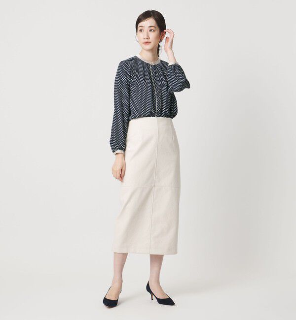 UNITED ARROWS「バイカラー パイピング ブラウス」|シャツ・ブラウス|