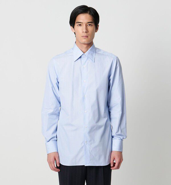 UNITED ARROWS「THOMAS MASON/トーマスメイソン エンドオンエンド ストライプ レギュラーカラー シャツ」|シャツ・ブラウス|