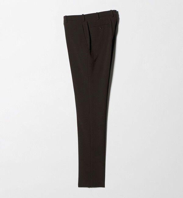 UNITED ARROWS「シアサッカー ノープリーツ スラックス COMFORT EASY‐MODEL ストレッチ」|スラックス|DK.BROWN