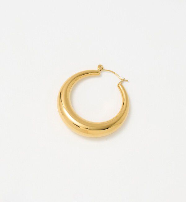 UNITED ARROWS「テーパード フープ ピアス」|ピアス|