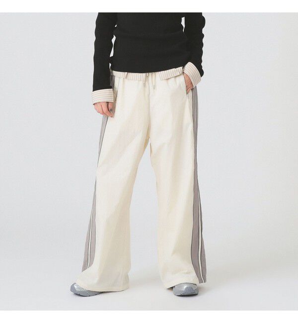 Ray BEAMS 「Wライン トラック パンツ」|チノ|