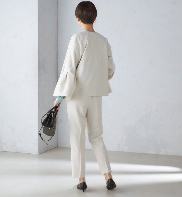 SHIPS for women「〈セレモニー対応可〉〈手洗い可能〉ダブルクロス パンツ 24SS（セットアップ対応）◇」|その他|