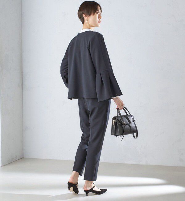 SHIPS for women「〈セレモニー対応可〉〈手洗い可能〉ダブルクロス パンツ 24SS（セットアップ対応）◇」|その他|