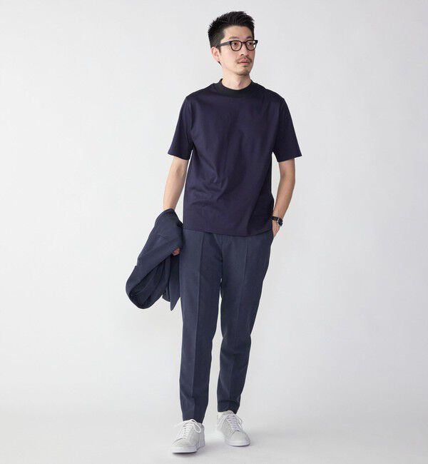 SHIPS「SHIPS: ALBINI モックネック ショートスリーブ Tシャツ」|Tシャツ・カットソー|