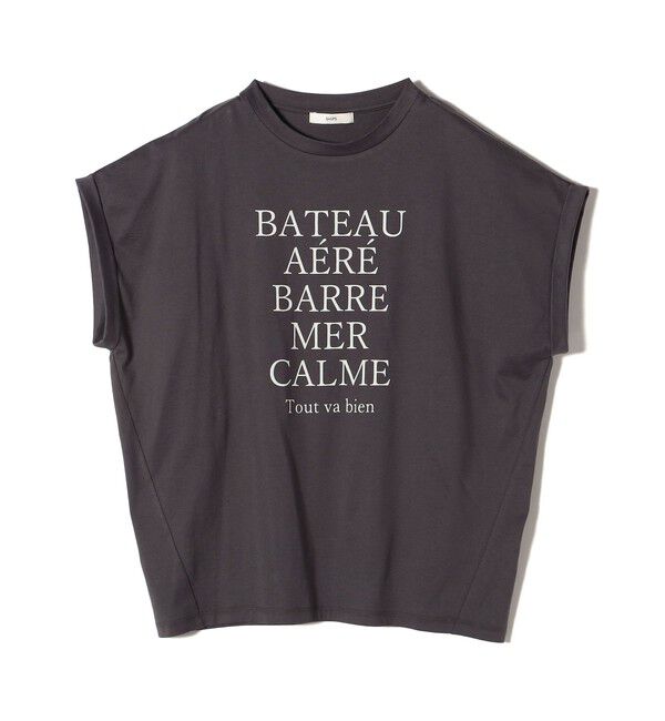 SHIPS for women「ローズペトール 半袖 プリント TEE」|Tシャツ・カットソー|