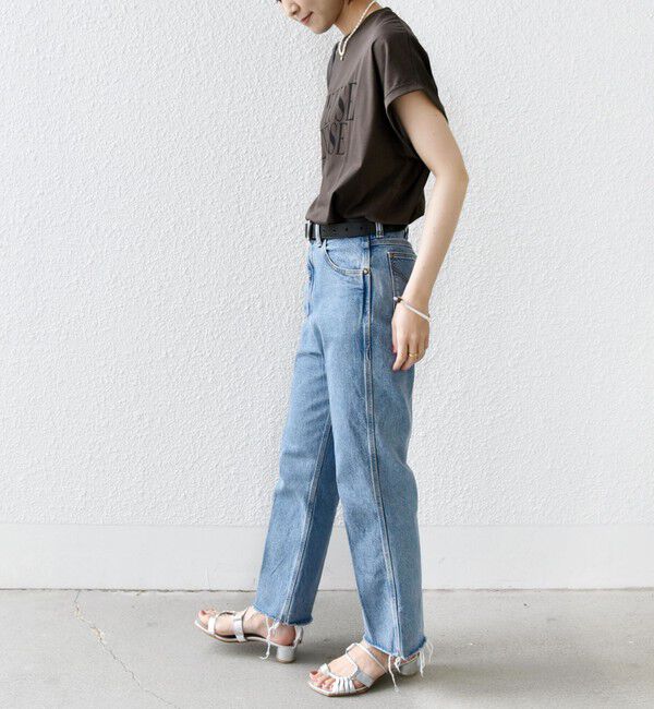 SHIPS for women「ローズペトール 半袖 プリント TEE」|Tシャツ・カットソー|