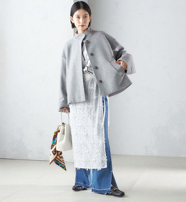 SHIPS for women「【SHIPS別注】crinkle crinkle crinkle:エンブロイダリー ラップ スカート」|スカート|