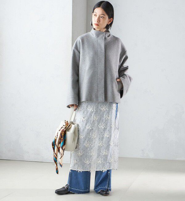 SHIPS for women「【SHIPS別注】crinkle crinkle crinkle:エンブロイダリー ラップ スカート」|スカート|