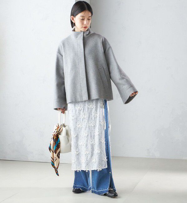 SHIPS for women「【SHIPS別注】crinkle crinkle crinkle:エンブロイダリー ラップ スカート」|スカート|