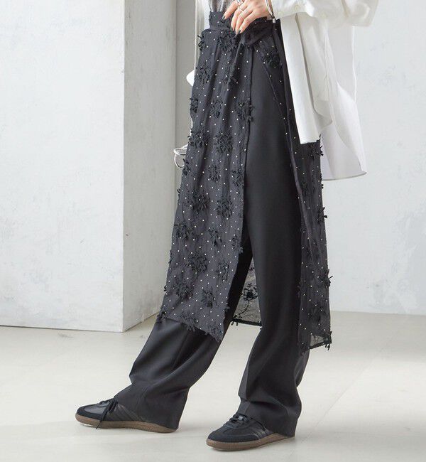 SHIPS for women「【SHIPS別注】crinkle crinkle crinkle:エンブロイダリー ラップ スカート」|スカート|