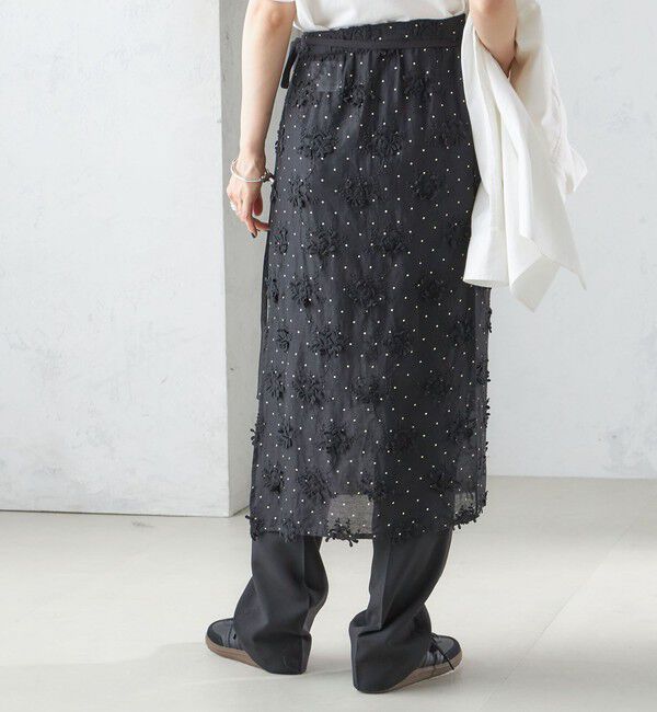SHIPS for women「【SHIPS別注】crinkle crinkle crinkle:エンブロイダリー ラップ スカート」|スカート|