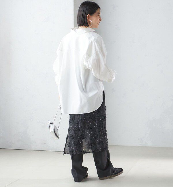 SHIPS for women「【SHIPS別注】crinkle crinkle crinkle:エンブロイダリー ラップ スカート」|スカート|