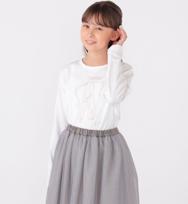 SHIPS KIDS「SHIPS KIDS:140～150cm / バレエ 長袖 TEE」|Tシャツ・カットソー|