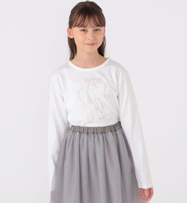 SHIPS KIDS「SHIPS KIDS:140～150cm / バレエ 長袖 TEE」|Tシャツ・カットソー|