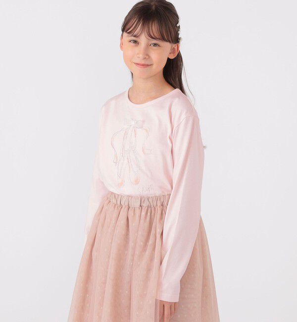 SHIPS KIDS「SHIPS KIDS:140～150cm / バレエ 長袖 TEE」|Tシャツ・カットソー|