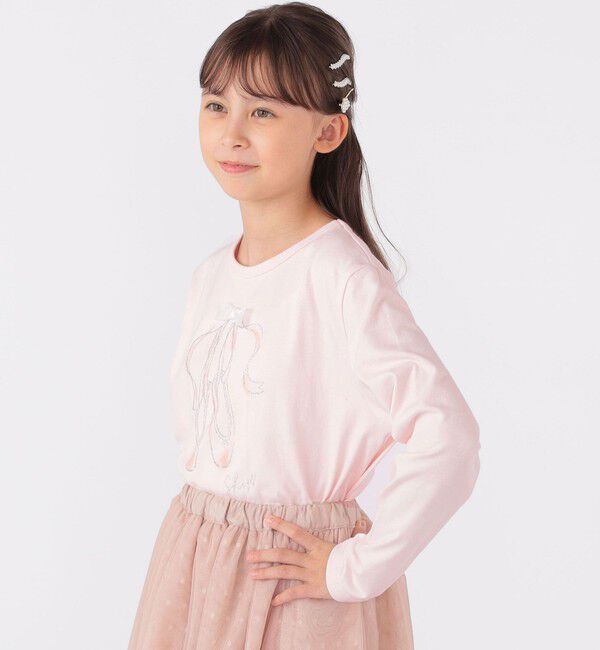 SHIPS KIDS「SHIPS KIDS:140～150cm / バレエ 長袖 TEE」|Tシャツ・カットソー|