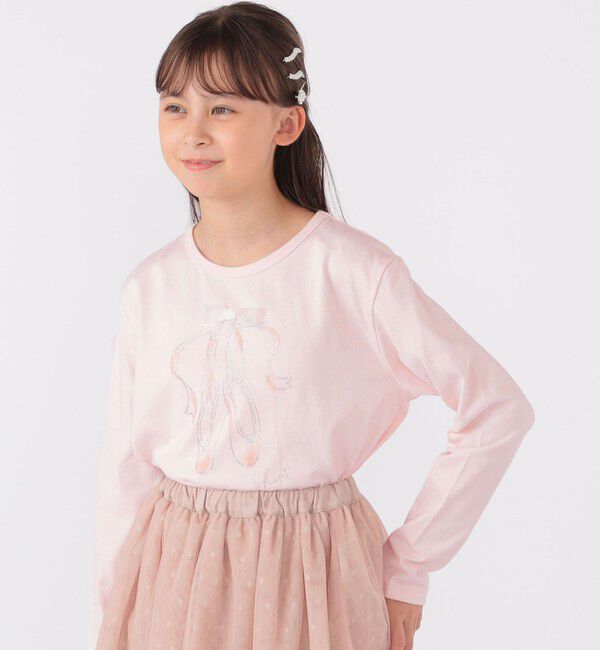 SHIPS KIDS「SHIPS KIDS:140～150cm / バレエ 長袖 TEE」|Tシャツ・カットソー|