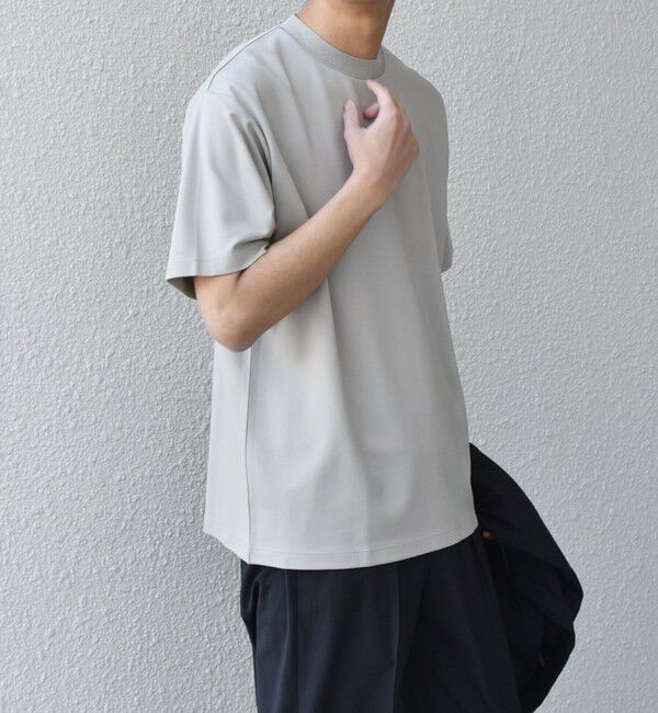 SHIPS any「SHIPS any: デザイン リブ ハイゲージ ポンチ クルーネック Tシャツ◆」|Tシャツ・カットソー|