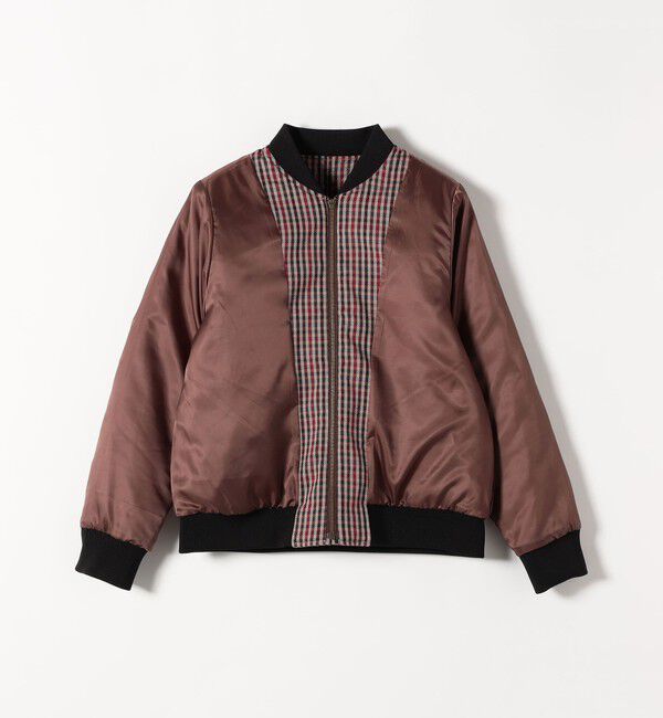 SHIPS any「SHIPS any: キルティング チェック バーシティ ブルゾン」|ブルゾン・スタジャン|