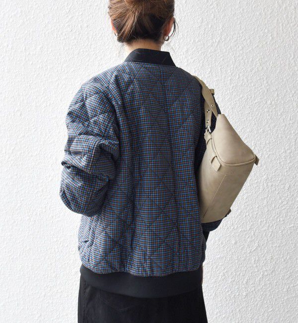 SHIPS any「SHIPS any: キルティング チェック バーシティ ブルゾン」|ブルゾン・スタジャン|