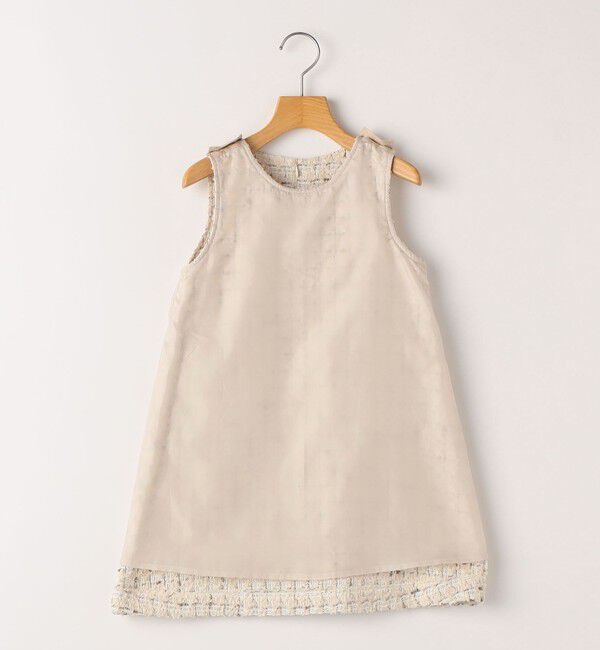SHIPS KIDS「SHIPS KIDS:90cm / ツイード ジャンパー ワンピース」|ワンピース|