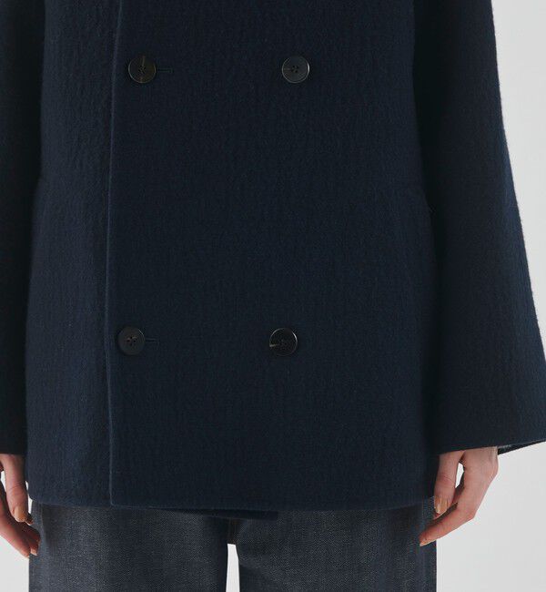 GALERIE VIE「ランダムウール カラーレスショートトレンチコート」|トレンチコート|