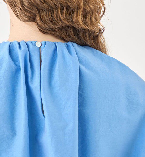 TOMORROWLAND collection「コットンシルクシャンブレー バルーンフレンチスリーブブラウス」|シャツ・ブラウス|