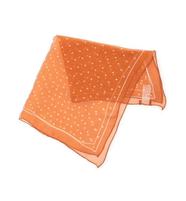 TOMORROWLAND GOODS「REGAGLIA シルク スカーフ」|バンダナ・スカーフ|28 オレンジ系