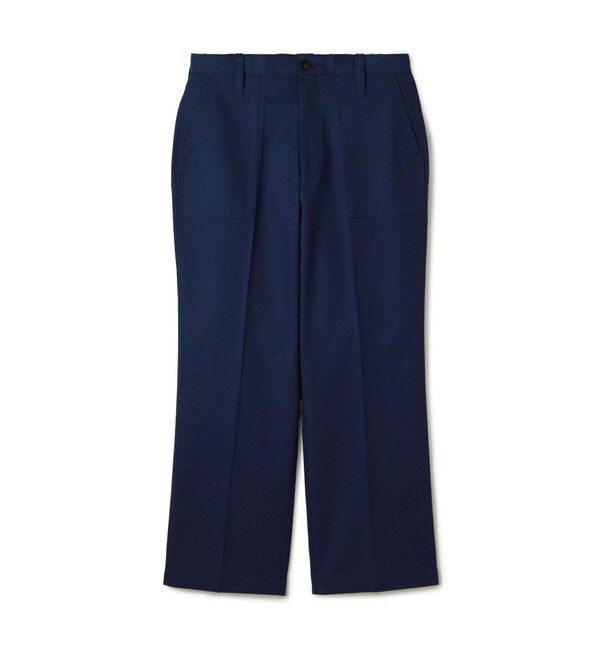 TOMORROWLAND MENS「コットンドリル ベイカーパンツ SONDRIO」|チノ|65 ダークブルー