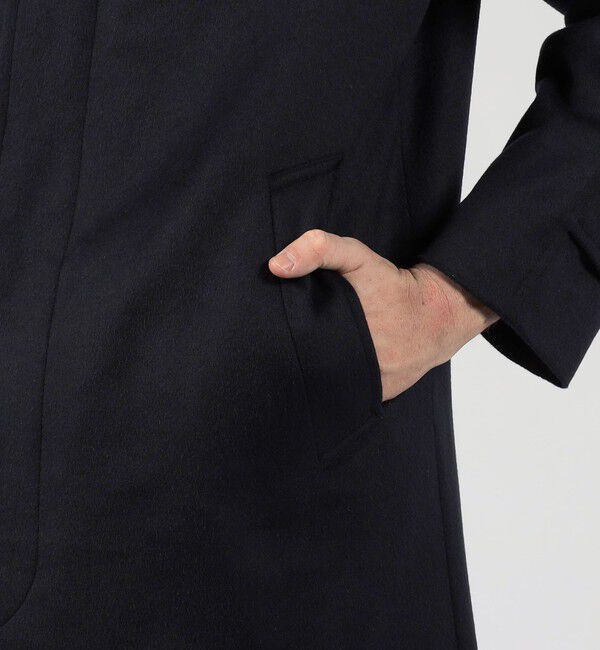 TOMORROWLAND MENS「SUPER160&rsquo;Sウール バルカラーコート」|ステンカラーコート|