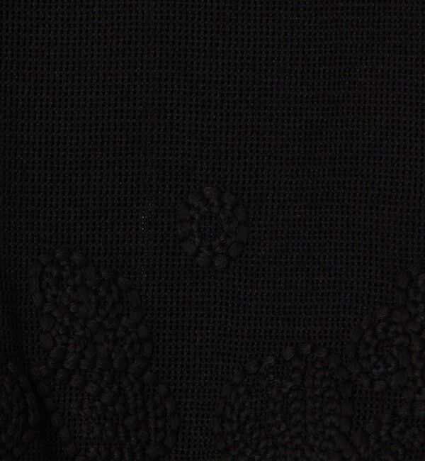 Ballsey「フラワーメッシュエンブロイダリー ジップアップジレ」|ベスト・ジレ|