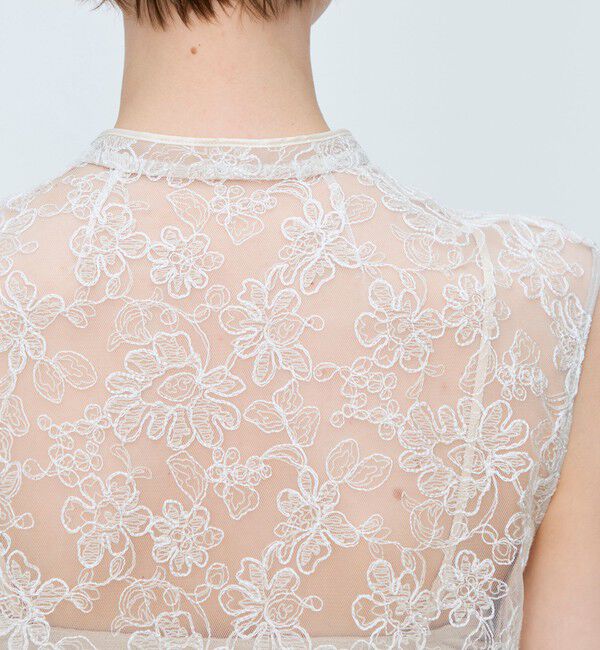 TOMORROWLAND collection「ローダンセエンブロイダリー ノースリーブブラウス」|シャツ・ブラウス|