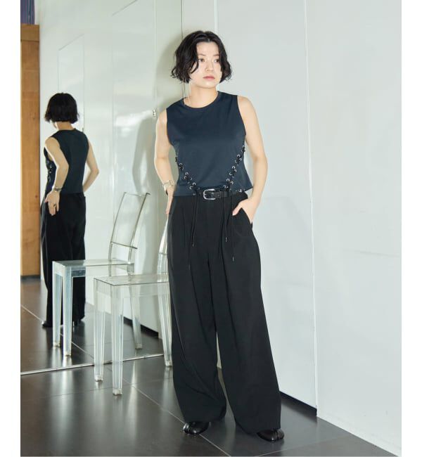  「TanC TOKYO SIDETWIST SLEEVELESS TOP TC26A-013：カットソー」|Tシャツ・カットソー|