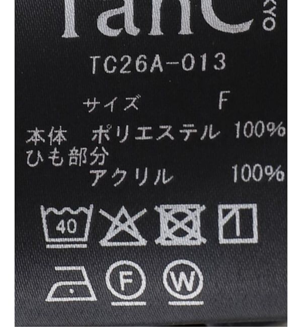  「TanC TOKYO SIDETWIST SLEEVELESS TOP TC26A-013：カットソー」|Tシャツ・カットソー|