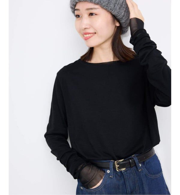 SLOBE IENA「《追加5》レイヤードスリーブロンTEE」|Tシャツ・カットソー|