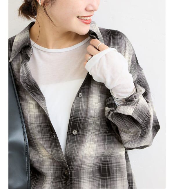 JOURNAL STANDARD「《追加5》クルーネックシアーロングTシャツ」|Tシャツ・カットソー|