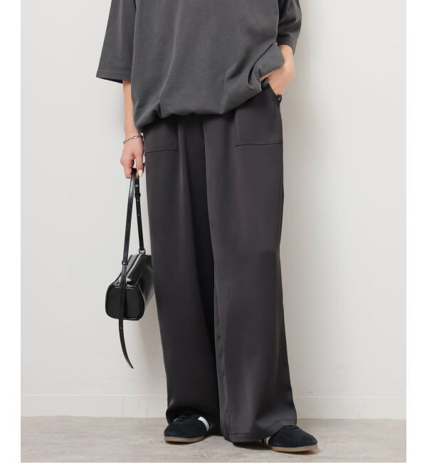 JOURNAL STANDARD relume「《追加 / 新色》サテンベイカーパンツ」|その他|ブラック