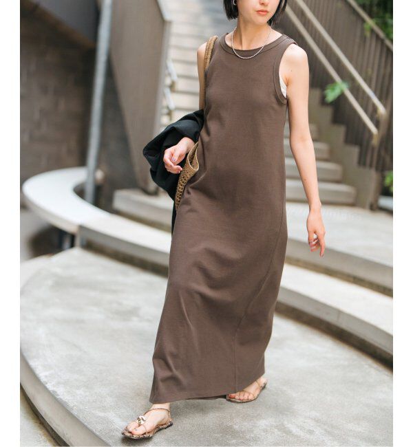 Spick and Span「《追加》天竺アメスリロングワンピース」|ワンピース|