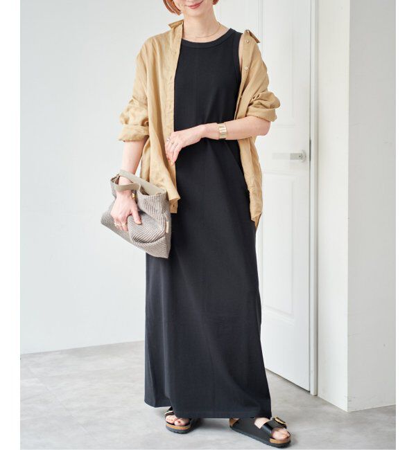 Spick and Span「《追加》天竺アメスリロングワンピース」|ワンピース|