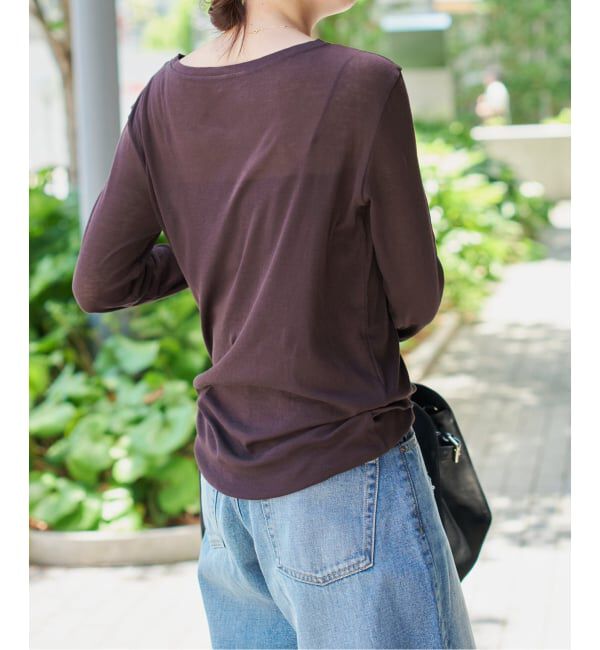 Spick and Span「《追加》シアーボートネックプルオーバー」|Tシャツ・カットソー|