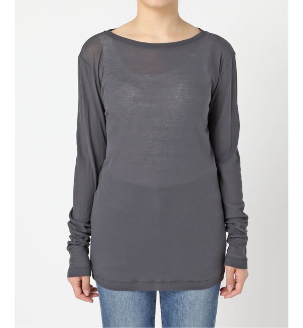 Spick and Span「《追加》シアーボートネックプルオーバー」|Tシャツ・カットソー|