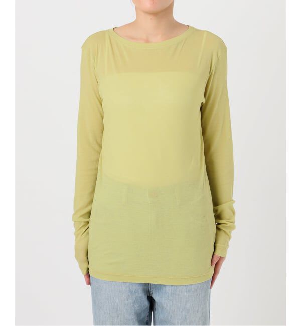 Spick and Span「《追加》シアーボートネックプルオーバー」|Tシャツ・カットソー|