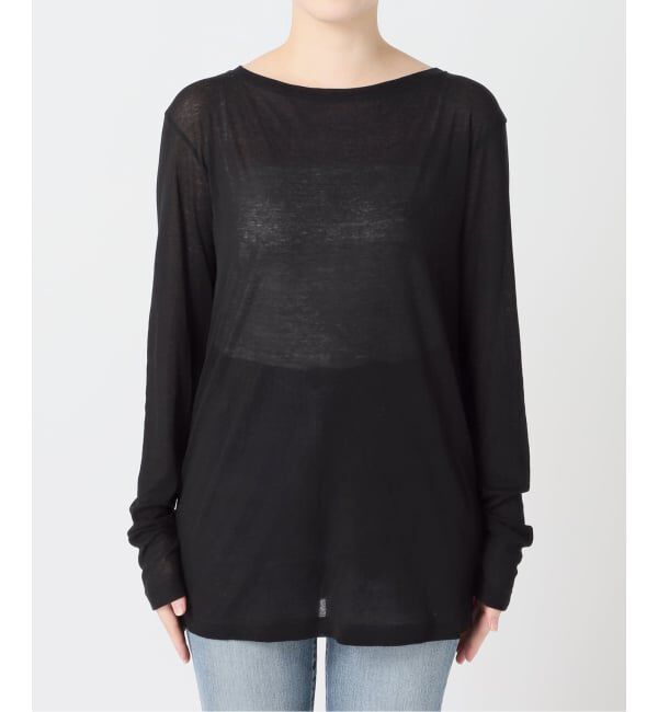 Spick and Span「《追加2》シアーボートネックプルオーバー」|Tシャツ・カットソー|