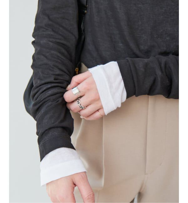 Spick and Span「《追加2》シアーボートネックプルオーバー」|Tシャツ・カットソー|