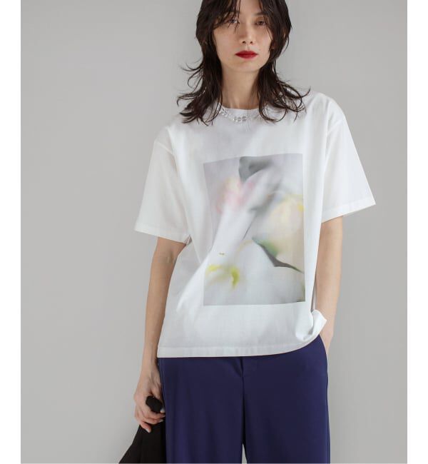 NOBLE「フラワーフォトプリントT」|Tシャツ・カットソー|