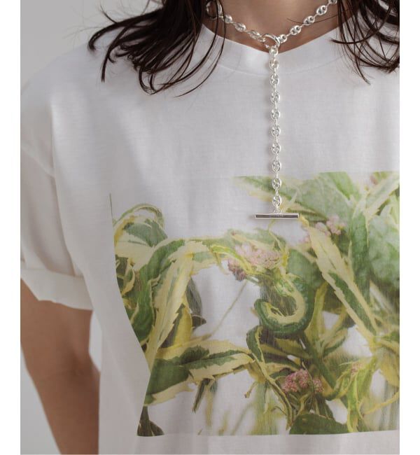 NOBLE「フラワーフォトプリントT」|Tシャツ・カットソー|