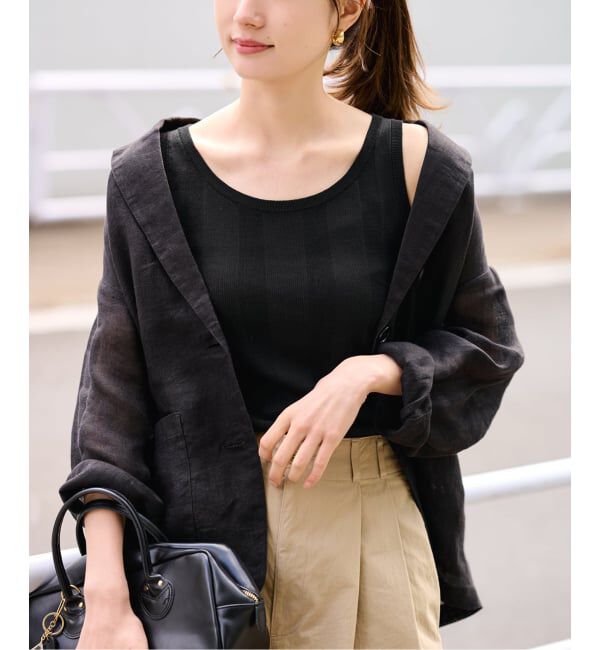 FRAMeWORK「≪予約≫18Gランダムリブニットタンク」|タンクトップ|